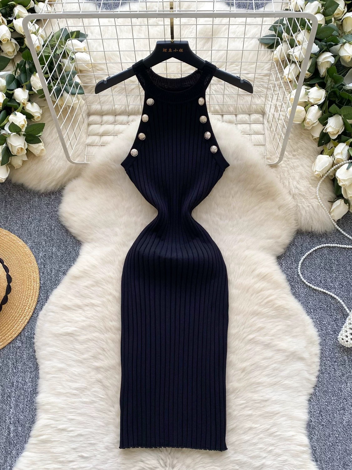 Pushing through knitted dress KBC262 images